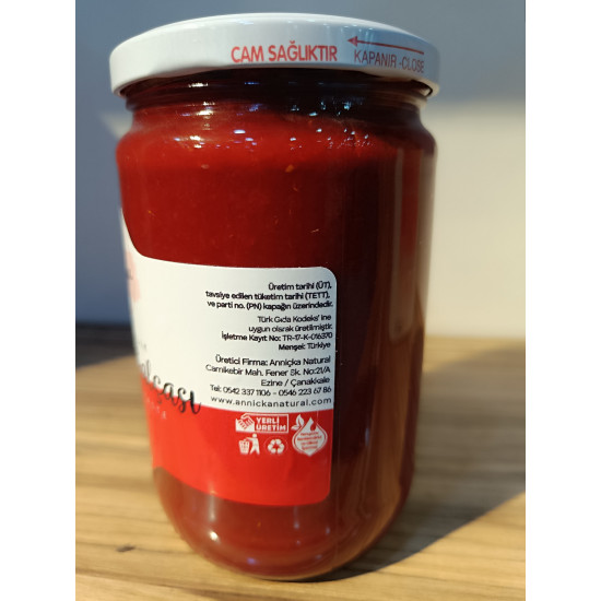 El Yapımı Anniçka Acı Biber Salçası Kahvaltılık 600gr