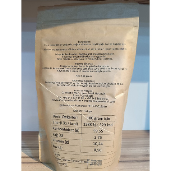 Anniçka Bebek Tarhanası 500gr