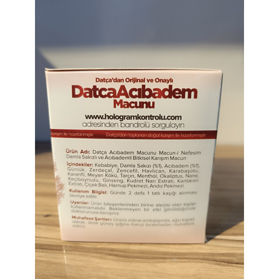 Datça Acı Badem Macunu 240 gr