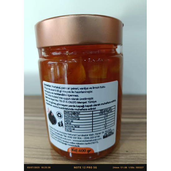 Portakal Reçeli 400 Gr