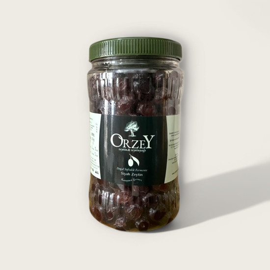 Siyah Salamura Taş Baskı Zeytin 1 KG 