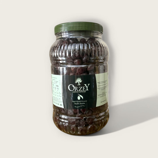 Siyah Salamura Taş Baskı Zeytin 2 KG 