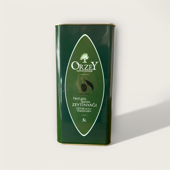 Naturel Sızma Soğuk Sıkım Zeytin Yağı 5 LT Teneke